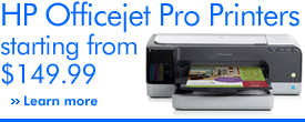 HP Officejet Pro Printers starting from $149.99 learn more