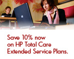Save 10% now on HP Total Care Extended Service Plans.