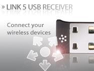 Link 5 USB receiver - Connect your wireless devices