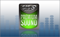SRS Premium Sound™—natural immersive audio